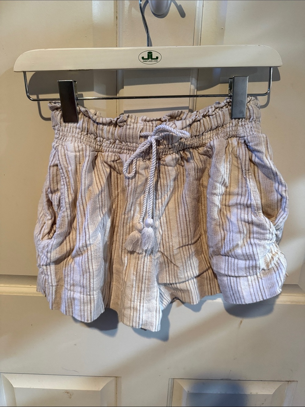 Abercrombie & Fitch Linen Paper Bag Shorts